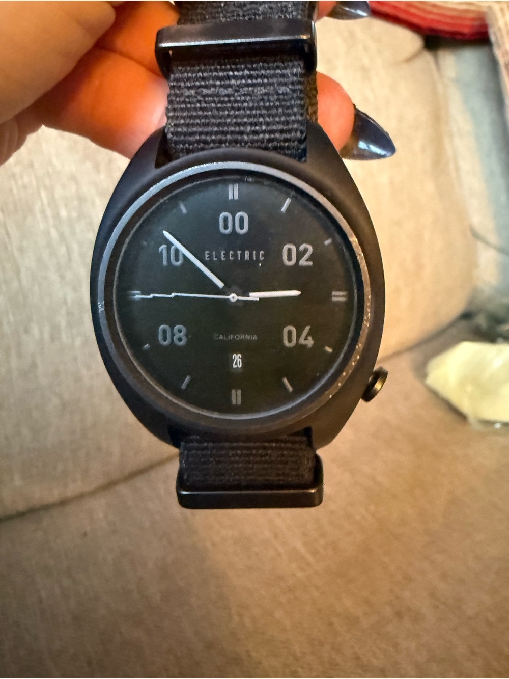 Electric Family Black Minimal Field Watch - Picture 2 of 4